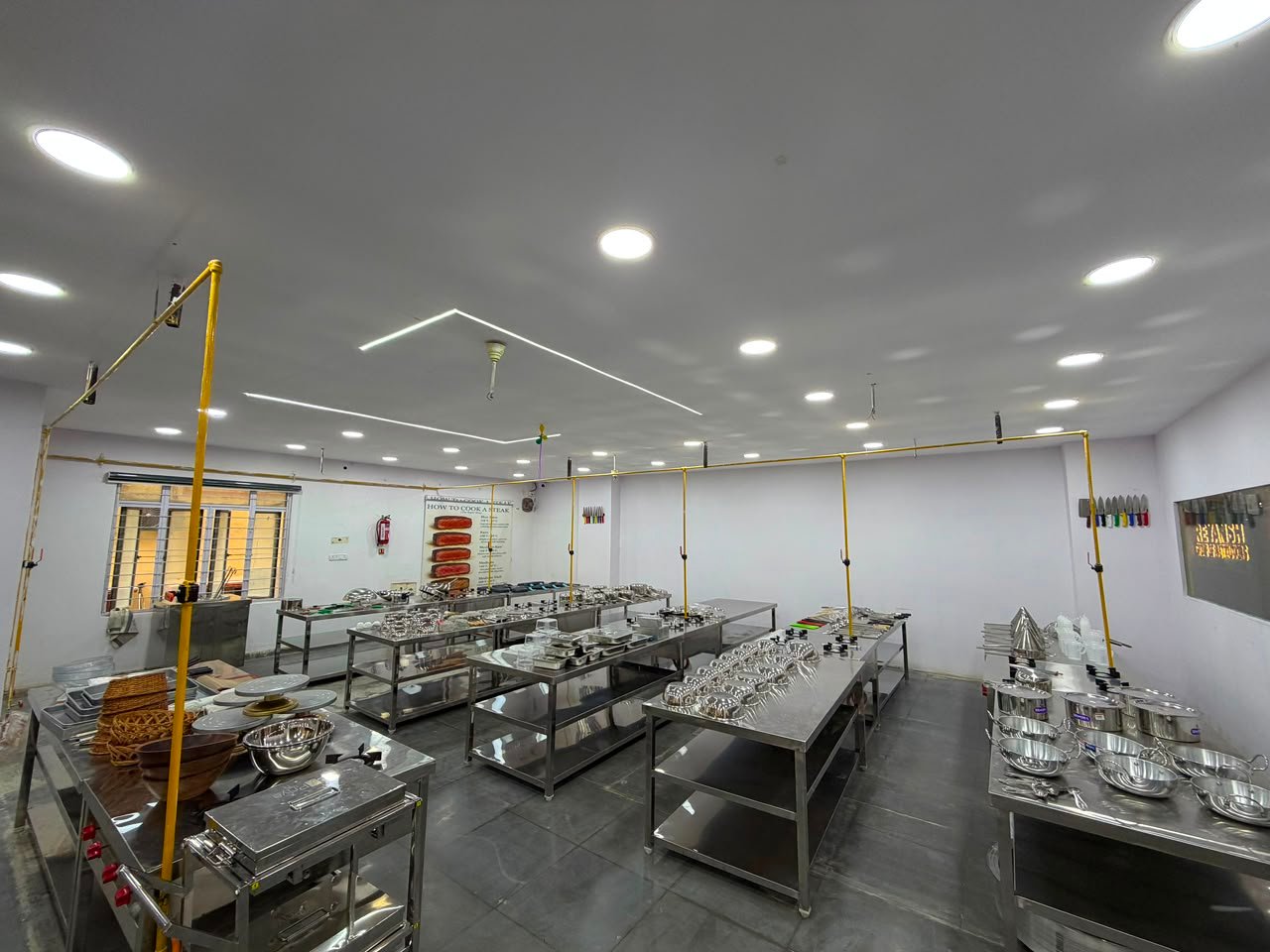 Students during practical kitchen training